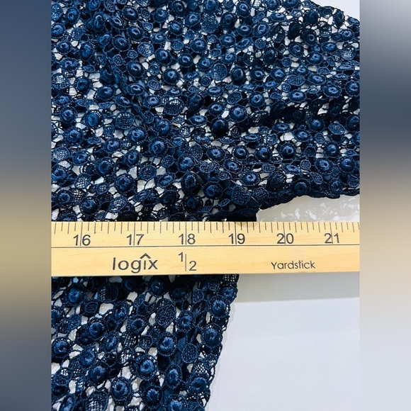 DEAN HUTCHINSON long sleeve midi dress size S/M fits dark blue color - Picture 8 of 14